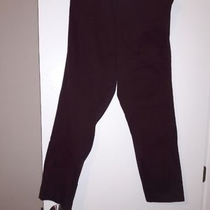 Maroon khaki pants